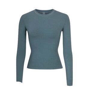 SKIMS Teal Cotton Jersey Long Sleeve (NWT)